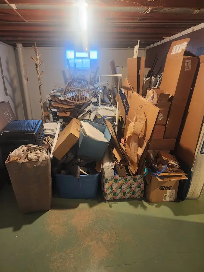 Roll-off dumpster container at job site for 20 Yard Dumpster Rental in Blairsville